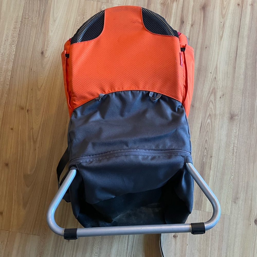 Orange and Gray Kids Backpack Carrier